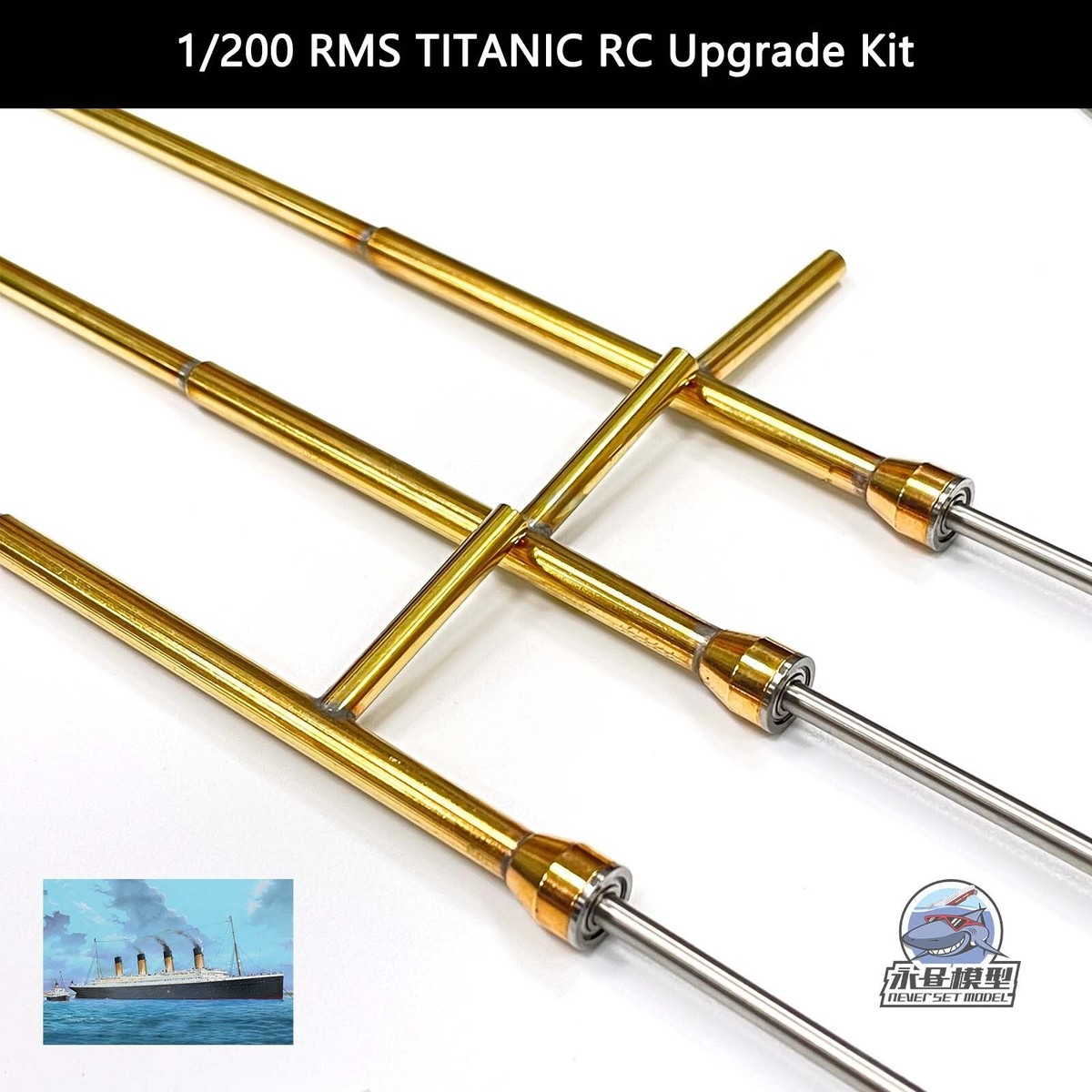 1/200 RMS TITANIC / HMT OLYMPIC R/C RUNNING GEAR Conversion Set Trumpeter - Foto 14