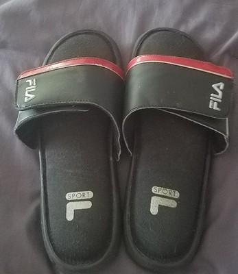boys fila slides