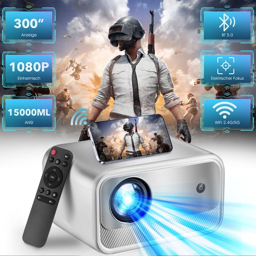 4K Mini Projektor HD 15000LMS 1080P Beamer WiFi LCD Heimkino HDMI USB Gxduphalpb - Bild 19 von 20