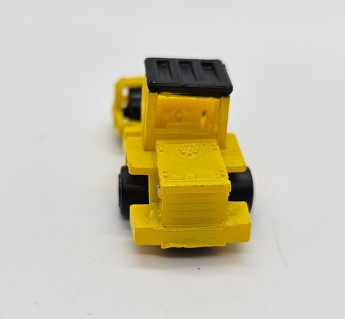 Micro Machines Construction Steam Roller Yellow Vehicle Galoob - Picture 3 of 5