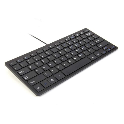 Ultra Thin Wired USB Mini PC Keyboard for PC Apple Mac Laptop Notebooks - Picture 2 of 8