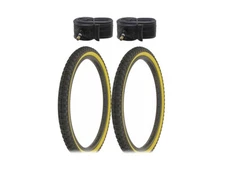 ALTALINE Bicycle TIRES  20" x 1.75 BLACK/GUM COMP III STYLE (2) TIRES &TUBES BMX