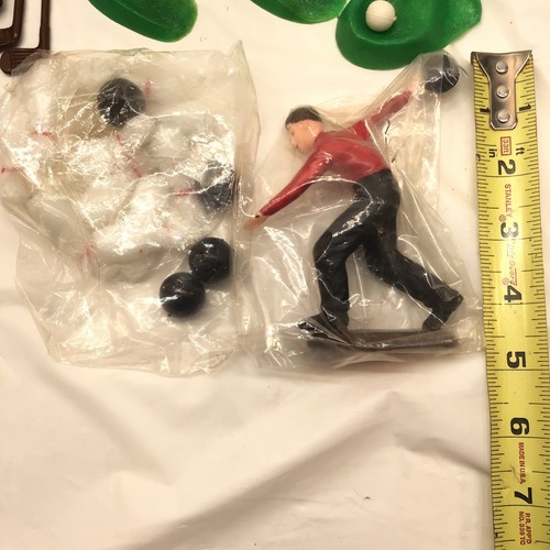 Vintage Cake Topper SPORTS Lot, Bowling GOLF Wilton, FISHING SKI Cake Decorating - Picture 7 of 10