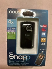 Coby Snapp 4X Optical Zoom 1.3 LCD Standard Def.  Digital Camcorder no SDHC card