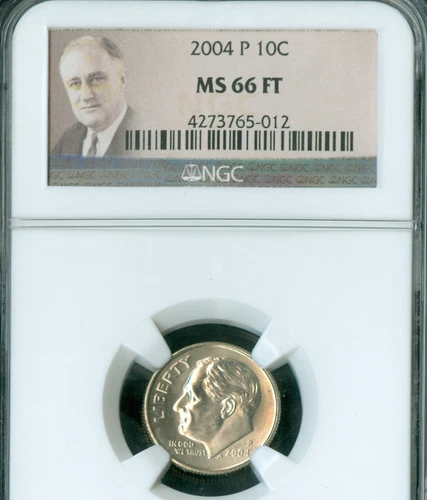 2014 P ROOSEVELT DIME NGC MS66 FT  *