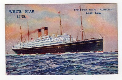 VERSAND, WHITE STAR LINE, R.M.S. ''ADRIA''