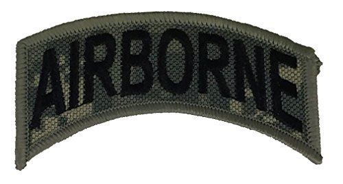 Army Rocker Tab US ARMY AIRBORNE ROCKER TAB PATCH ACU GREY GRAY DIGITAL CAMMO ...
