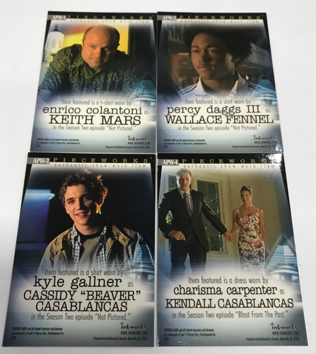 Veronica Mars Season 2 Trading Card Autograph Costume Card x4--APW-1 to APW-4 - Picture 4 of 4