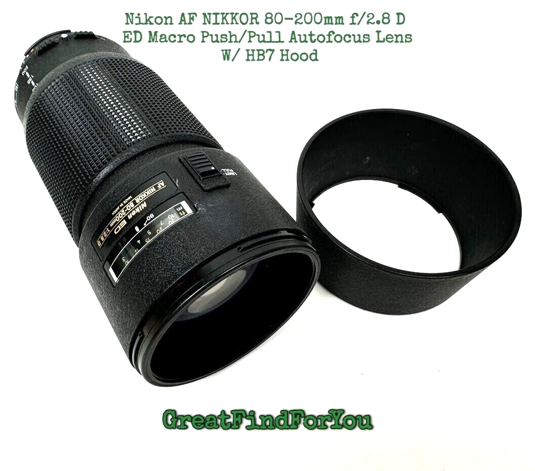 Nikon AF NIKKOR 80-200mm f/2.8 D ED Macro Push/Pull Nikon AF NIKKOR 80-200mm f/2.8 D ED Macro Push/Pull