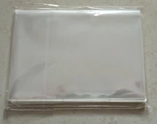 100 bustine tasche morbide trasparenti per cartoline banconote santini 10,5x15,5