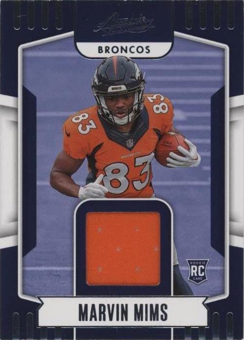 2023 Panini Absolute Marvin Mims #ARM-19 - 1 of 2