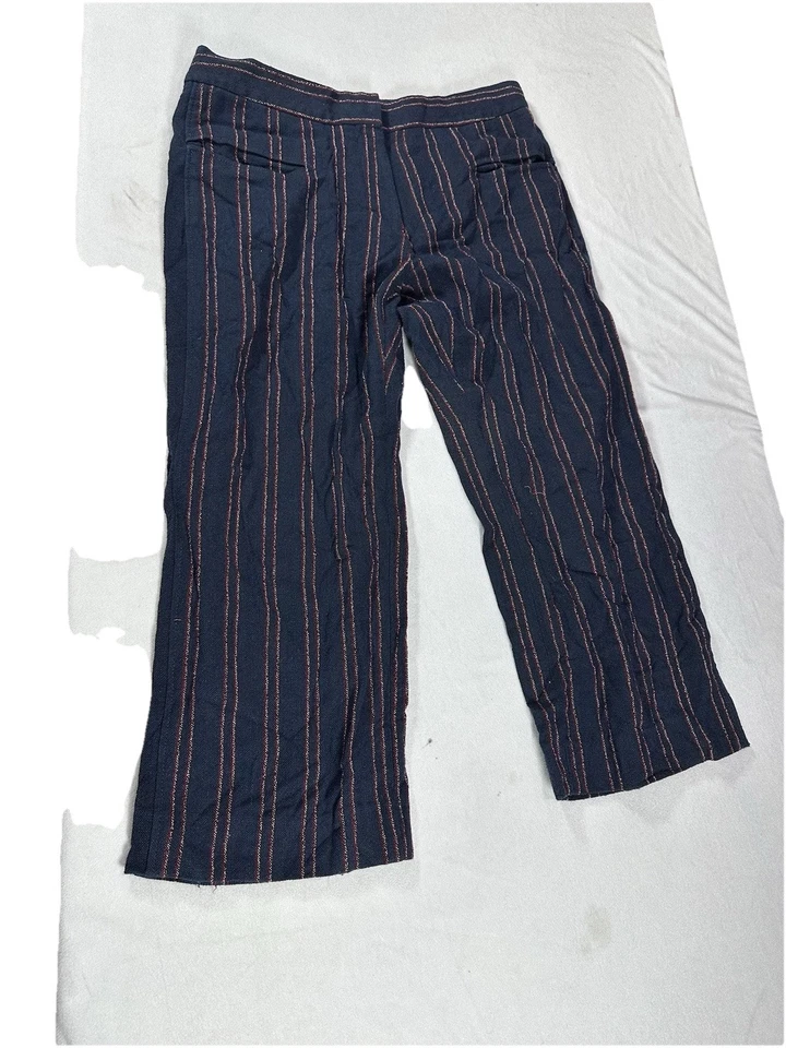 Pantalones de mujer Carven con patrón de rayas muticolores talla 42  Foto 3 de 4