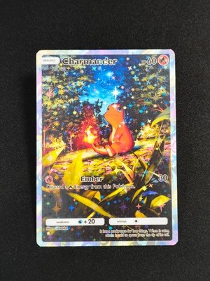   Handgemacht: Charmander / Glumanda | Custom Fan Karte | Stars Holo Design
