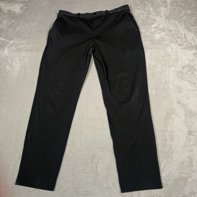 Uniqlo Pants Mens 33 Black EZY Ankle Relaxed Fit Lightweight Casual Preppy Golf