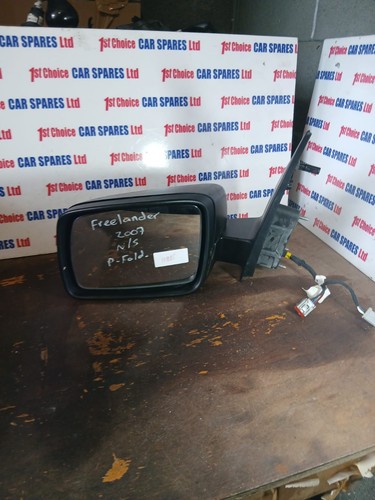 LAND ROVER FREELANDER PASSENGER LEFT 2007 BLACK DOOR MIRROR MARKS POWERFOLD