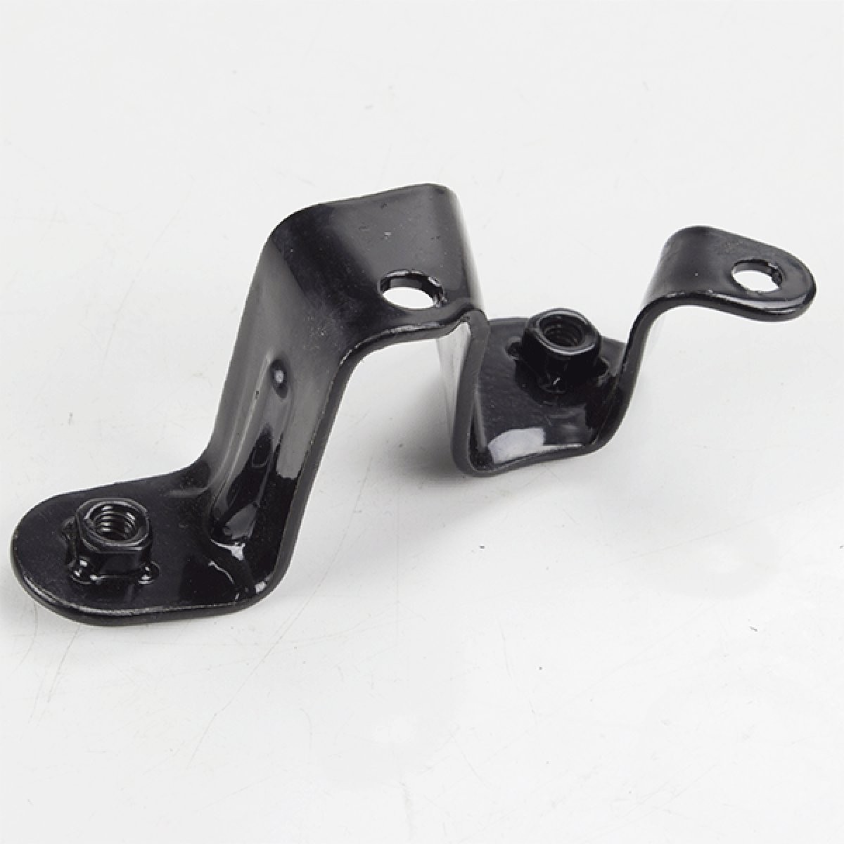 Right Belly Panel Bracket for ZS125-48E, ZS125-48E-E4 Powder-Coated Black Steel
