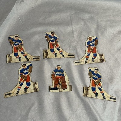 1970s Original Coleco Table hockey players - New York Rangers Set Of 6