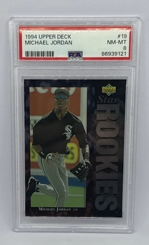 1994 Upper Deck #19 Michael Jordan Electric Diamond RC PSA 8 CHICAGO WHITE SOX!!