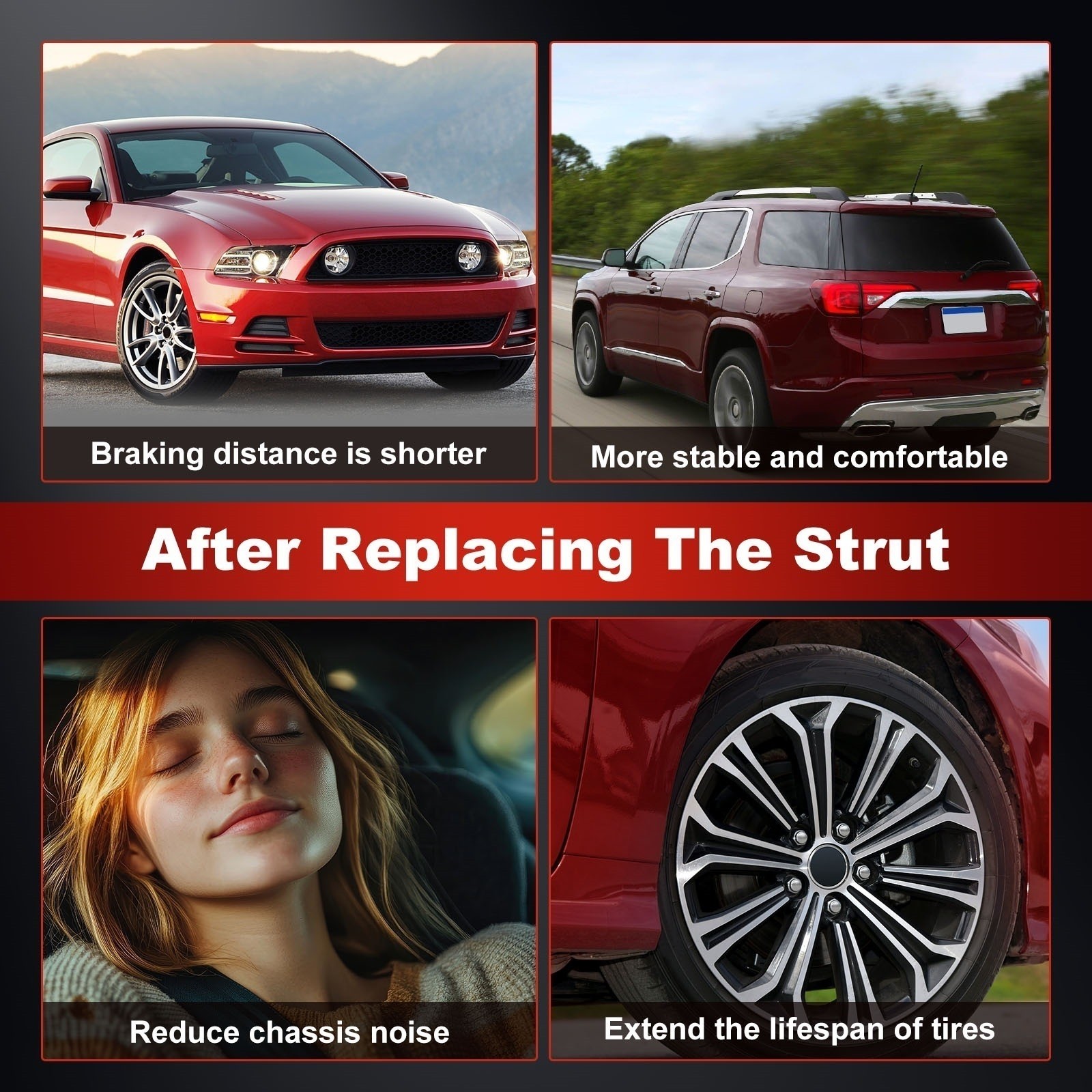 Front Left Air Suspension Strut Shocks For Bentley Continental Flying Spur GTC