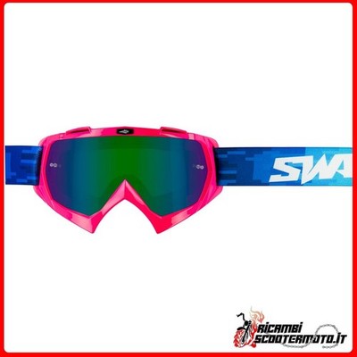 CROSS SWAP'S PIXEL PINK GOGGLE + GRÜNE IRIDIUMLINSE GOGGLECROS57-40#1