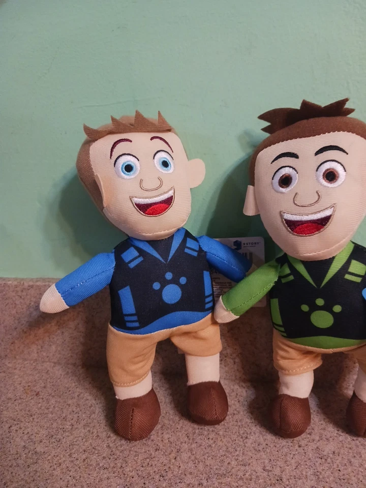 Juego de peluches Wild Kratts con ambos hermanos nuevo Chris y Martin Foto 3 de 4