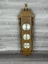 Airguide Vintage Weather Station Wall Hang Humidity Thermometer Barometer