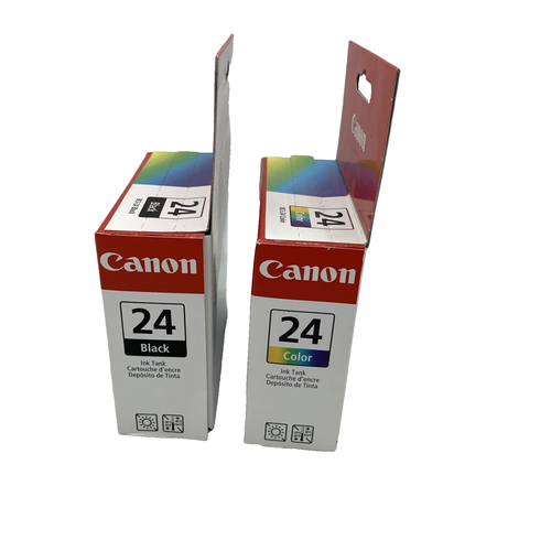 NUEVO Paquete combinado de cartuchos de tinta Canon BCI-24 NEGRO y color nueva caja sellada genuina D2
