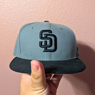 New Era 59FIFTY San Diego Padres MLB Fitted Cap 7 3/4 Gray/Black