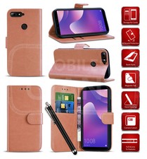 Wallet Flip Phone Case & Glass Screen Protector For Samsung J3/J4/J5/J6/J7/J8