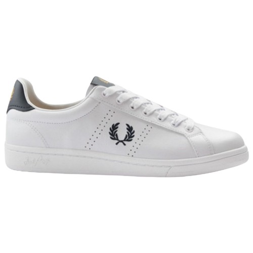 Fred Perry Basic White Leather Shoes