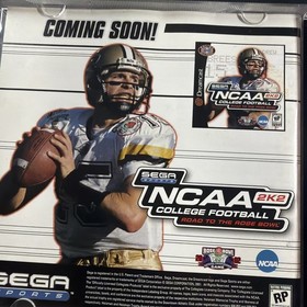 NFL 2K1 Sega Dreamcast COMPLETE Game 2001