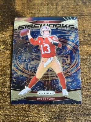 Brock Purdy 2024 Panini Prizm Fireworks #2 San Francisco 49ers Free Shipping