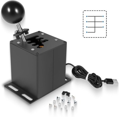 PC USB Sim Racing Shifter 6+R H Gear Shifter for Logitech G29 G27 G25 G920