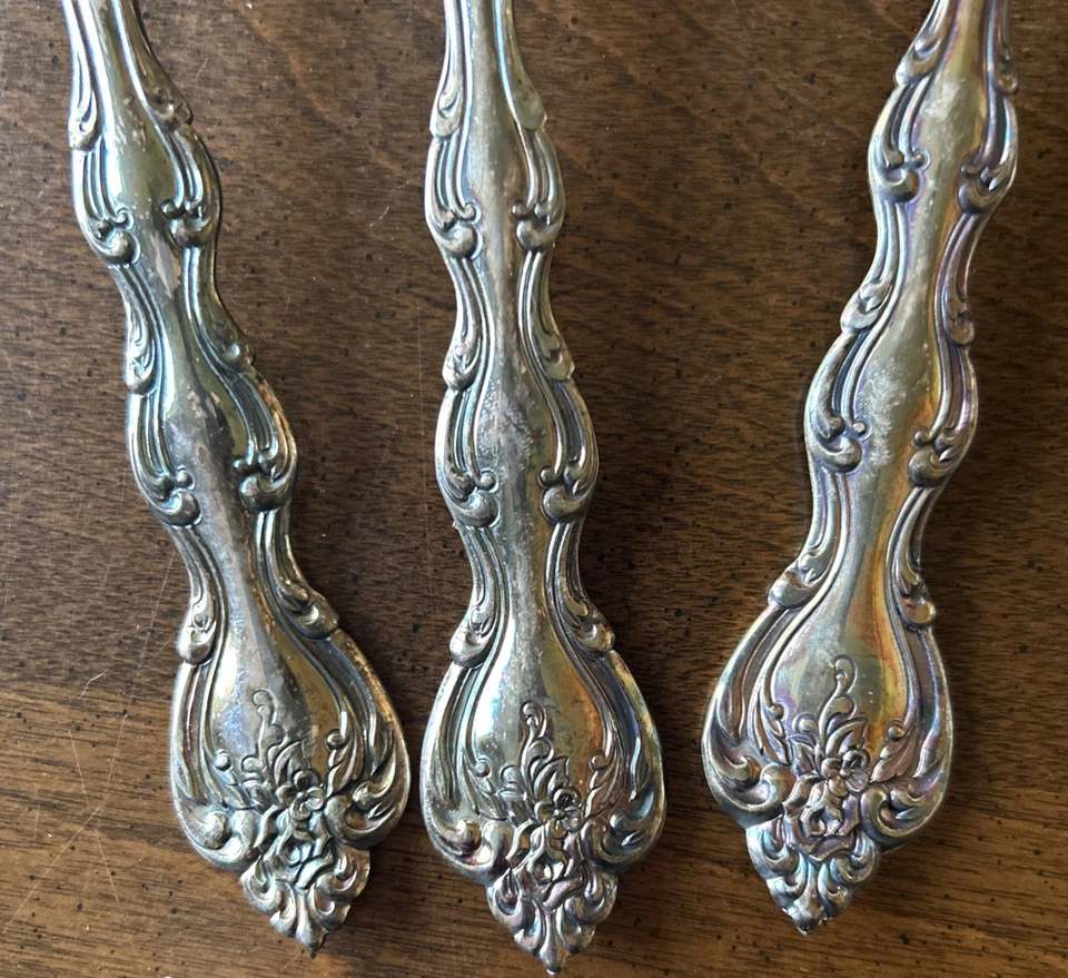 Juego de 3 utensilios para servir cubiertos International Interlude Silverplate 1971 Foto 4 de 4