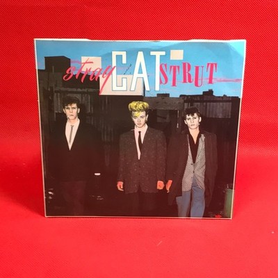 STRAY CATS Stray Cat Strut 1981 UK 7'' vinyl single Drink That Bottle 45 record ~
