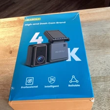 Heaboli 4K Dual Dash Cam Front and Rear, Wi-Fi GPS, Dash Camera for Cars 