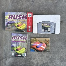 San Francisco Rush Extreme Racing (Nintendo 64, 1997) N64 CIB with Poster TESTED
