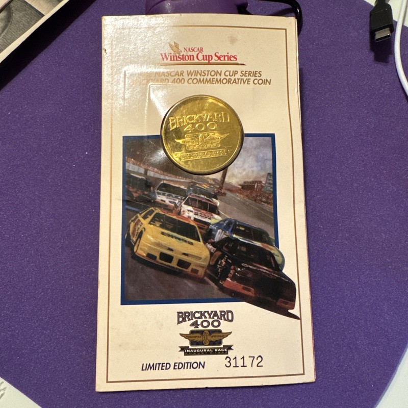 VINTAGE 1994 Brickyard 400 Inaugural Race Limited Edition COMMERATIVE Coin