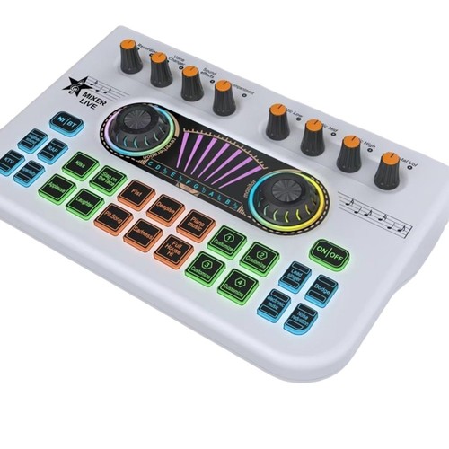 X3 Live Voice Mixer Audio Interface Console Live Microphone Sound Card for6123 - Afbeelding 2 van 10