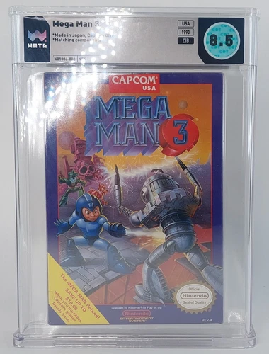 Nintendo NES Mega Man 3 CIB Wata Grade 8.5 NICE