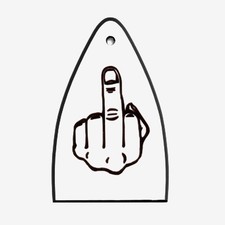 GUITAR TRUSS ROD COVER Engraved Etch Paul Reed Smith PRS USA MIDDLE FINGER FU WH