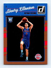 #165 2016-17 Donruss Henry Ellenson RC Detroit Pistons