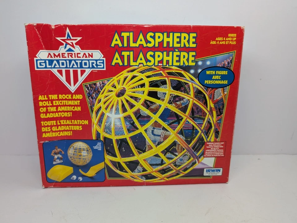 RARO Juego Vintage American Gladiators Atlasphere 1991 Irwin Nuevo En Caja Abierta Foto 2 de 4