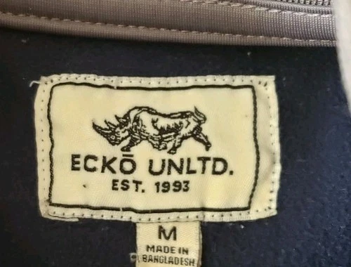 Y2K ECKO UNLTD Track Jacket Navy Blue Gray Size Medium 2015 image 10