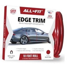Car Door Edge Protector Universal DIY Edge Trim to Prevent Dark Red