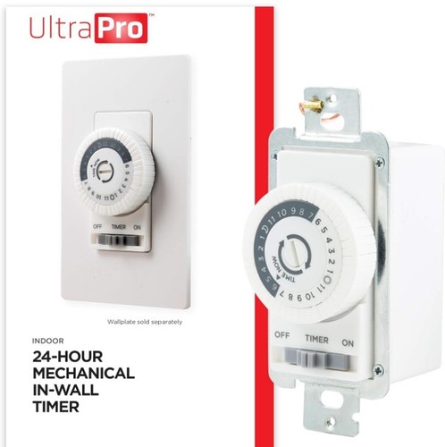 UltraPro 24-Hour Mechanical In-Wall Dial Timer Free Shipping