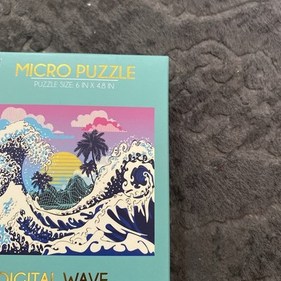 Micro Puzzle, Colorful Digital Wave, New Sealed In Box 150 Pieces