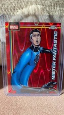 2026 Topps Chrome Marvel Comics – Mister Fantastic #79 Red Wave Refractor – 3/5