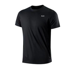 New Mens Breathable T Shirt Wicking Cool Dry Running Gym Top Sports Performance