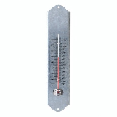 Altzink Thermometer Temperaturmesser Gartenthermometer Außen Garten 30 cm
